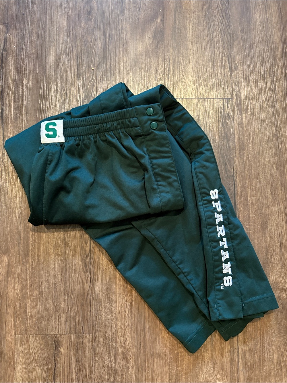 Vintage Michigan State men’s large snap button breakaway sweatpants